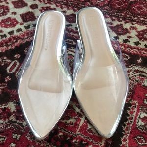 ⭐️Clear pointed toe slip on shoes